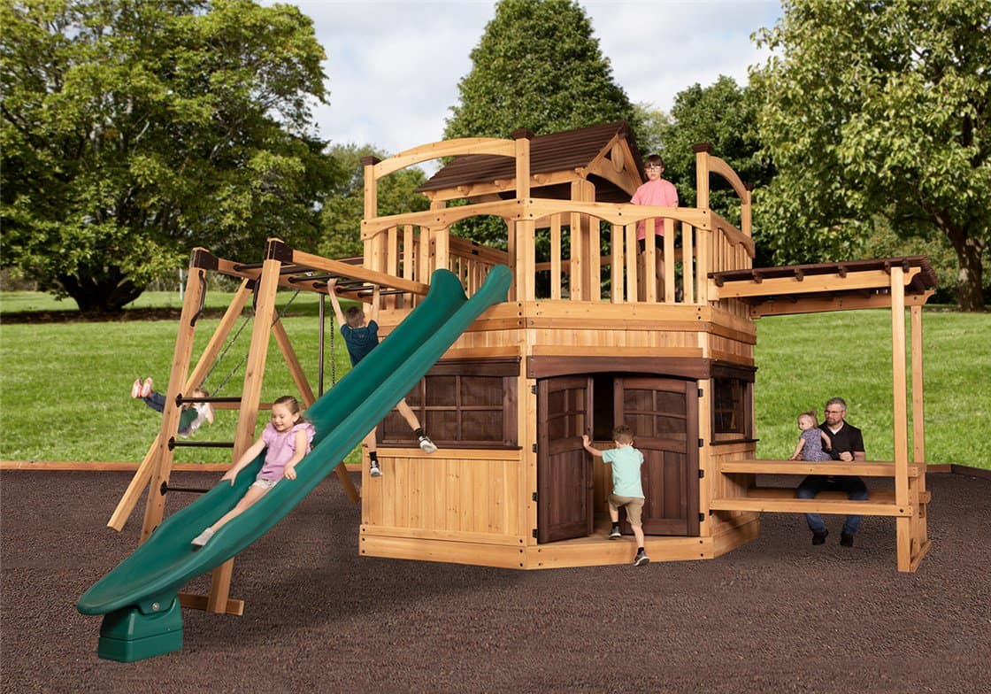Titan Treehouse XL 13 Swing Set - Play Outdoors Texas